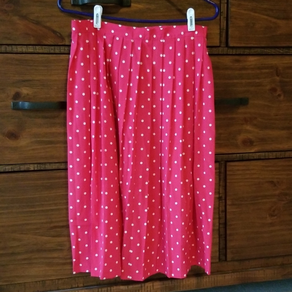 Pink Polka Dot Skirt
